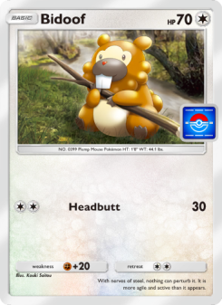 Bidoof - pokemon TCG Card