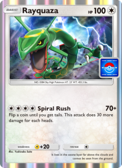 Rayquaza - pokemon TCG Card