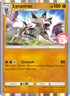 Lycanroc - pokemon TCG Card