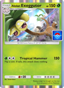 Alolan Exeggutor - pokemon TCG Card