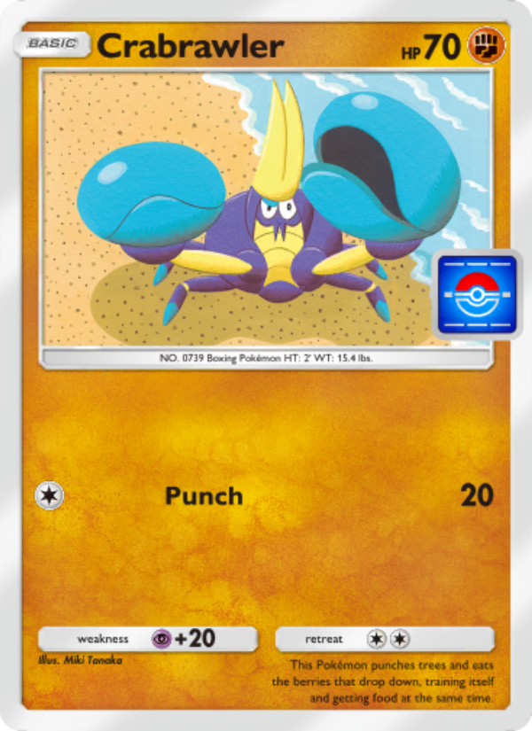 Crabrawler - Pokémon TCG Card