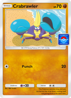 Crabrawler - pokemon TCG Card