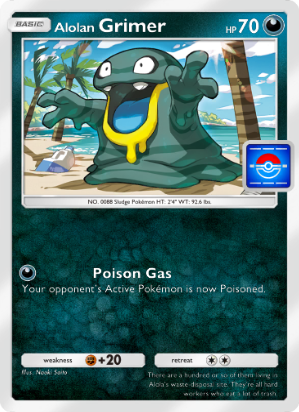 Alolan Grimer - Pokémon TCG Card