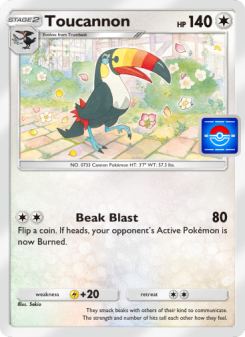 Toucannon - pokemon TCG Card