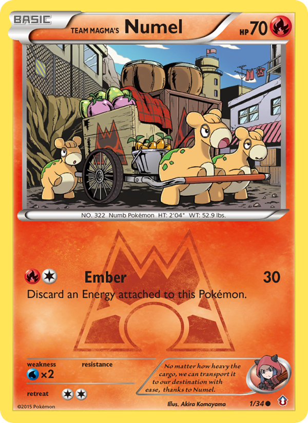 Team Magma's Numel - Pokémon TCG Card