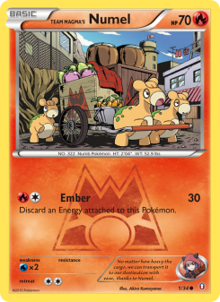 Team Magma's Numel - pokemon TCG Card