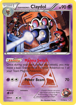 Team Magma's Claydol - pokemon TCG Card