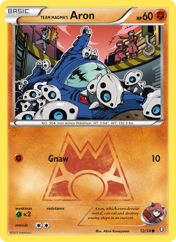 Team Magma's Aron - Pokémon TCG Card