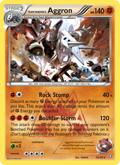 Team Magma's Aggron - pokemon TCG Card
