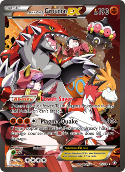 Team Magma's Groudon EX - pokemon TCG Card