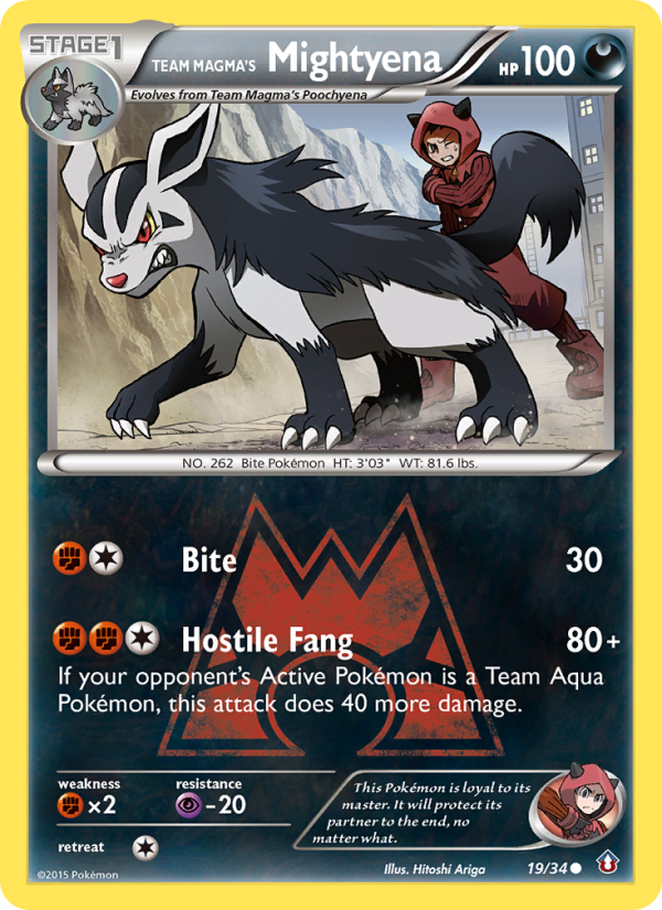 Team Magma's Mightyena - Pokémon TCG Card