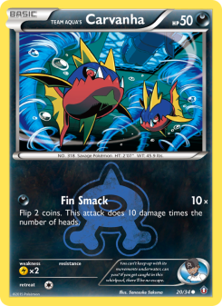 Team Aqua's Carvanha - pokemon TCG Card