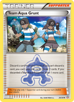Team Aqua Grunt - pokemon TCG Card
