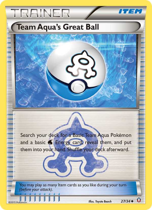 Team Aqua's Great Ball - Pokémon TCG Card