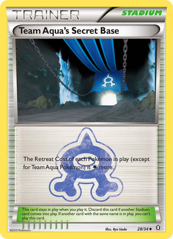 Team Aqua's Secret Base - Pokémon TCG Card