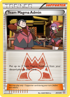 Team Magma Admin - pokemon TCG Card