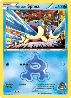 Team Aqua's Spheal - pokemon TCG Card