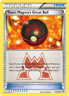 Team Magma's Great Ball - pokemon TCG Card