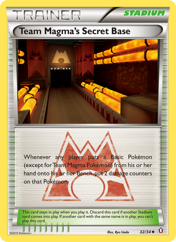 Team Magma's Secret Base - Pokémon TCG Card