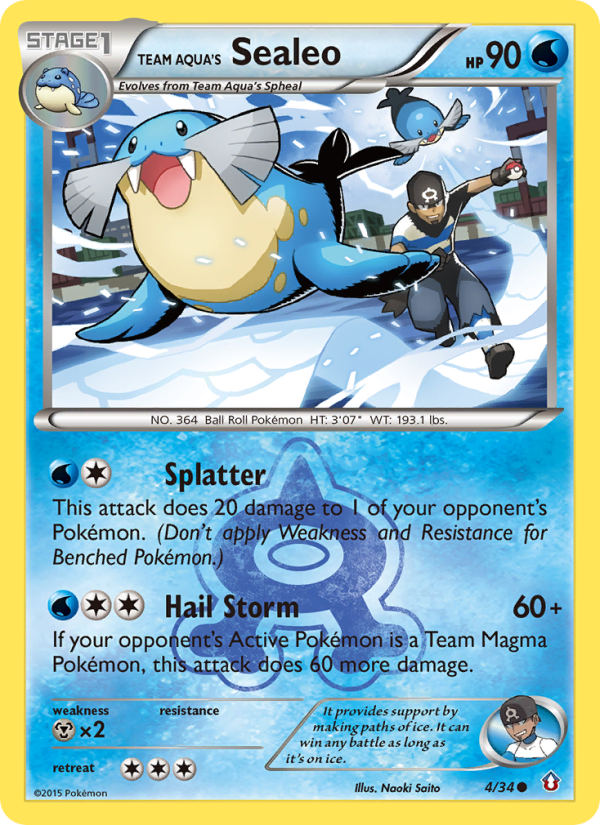 Team Aqua's Sealeo - Pokémon TCG Card
