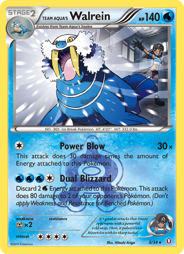 Team Aqua's Walrein - Pokémon TCG Card