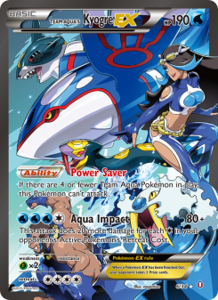 Team Aqua's Kyogre EX - pokemon TCG Card