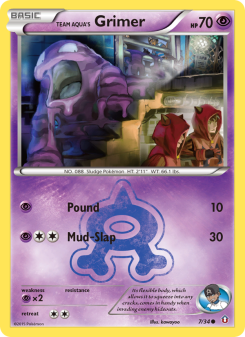Team Aqua's Grimer - pokemon TCG Card