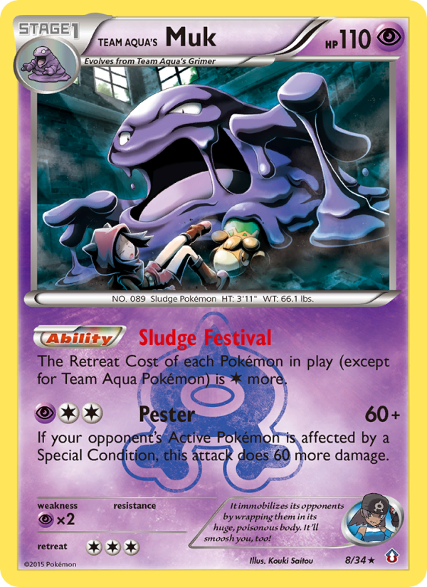 Team Aqua's Muk - Pokémon TCG Card