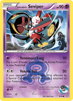 Team Aqua's Seviper - pokemon TCG Card