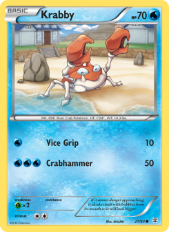 Krabby - pokemon TCG Card