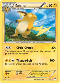 Raichu - pokemon TCG Card
