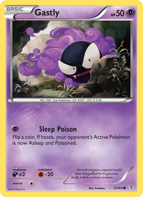 Gastly - Pokémon TCG Card