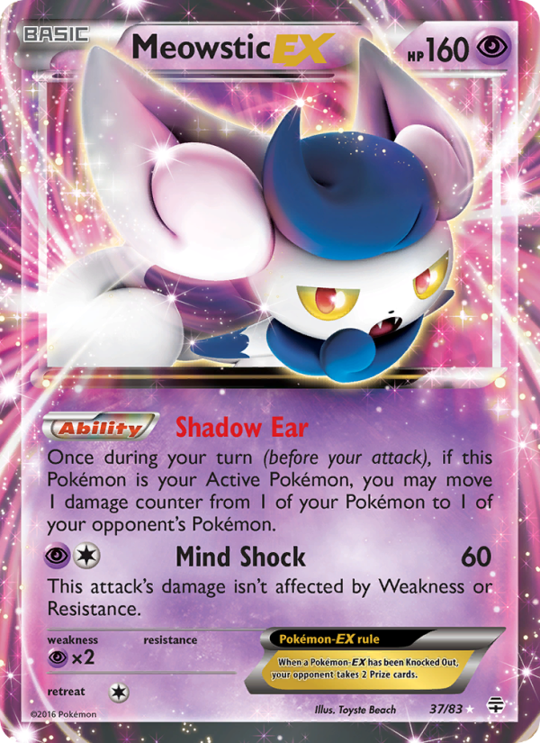Meowstic EX - Pokémon TCG Card