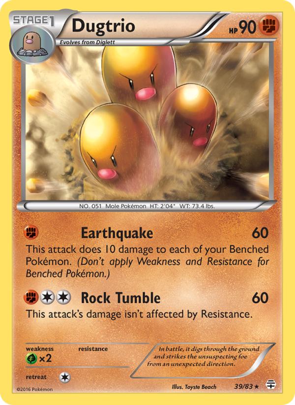 Dugtrio - Pokémon TCG Card