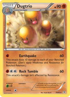 Dugtrio - pokemon TCG Card