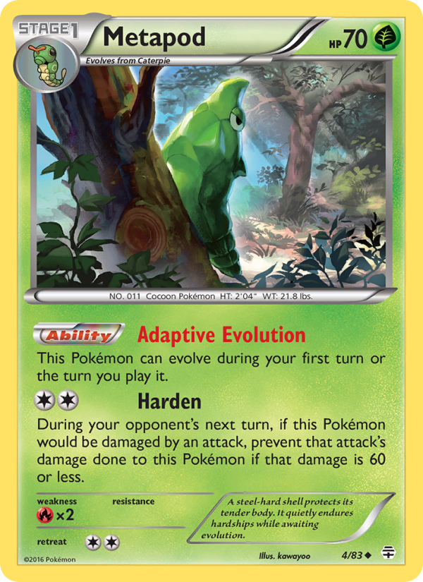 Metapod - Pokémon TCG Card