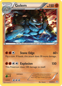 Golem - pokemon TCG Card