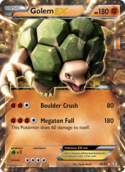 Golem EX - pokemon TCG Card