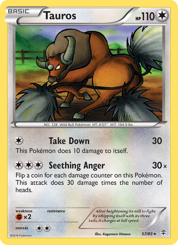 Tauros - Pokémon TCG Card