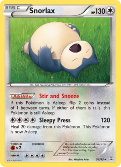 Snorlax - pokemon TCG Card