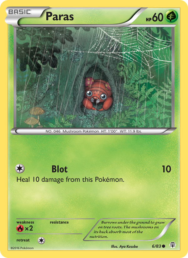Paras - Pokémon TCG Card