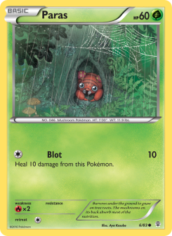 Paras - pokemon TCG Card