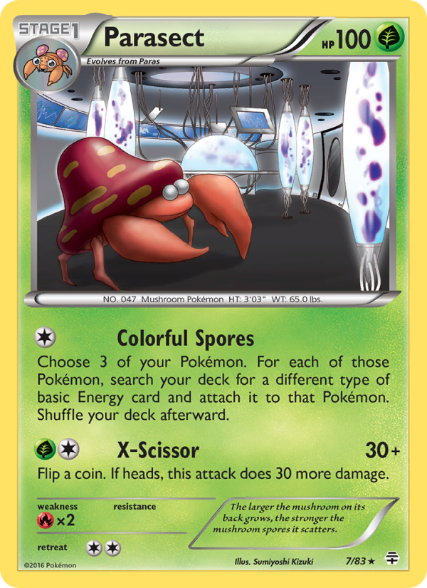 Parasect - Pokémon TCG Card
