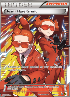 Team Flare Grunt - pokemon TCG Card