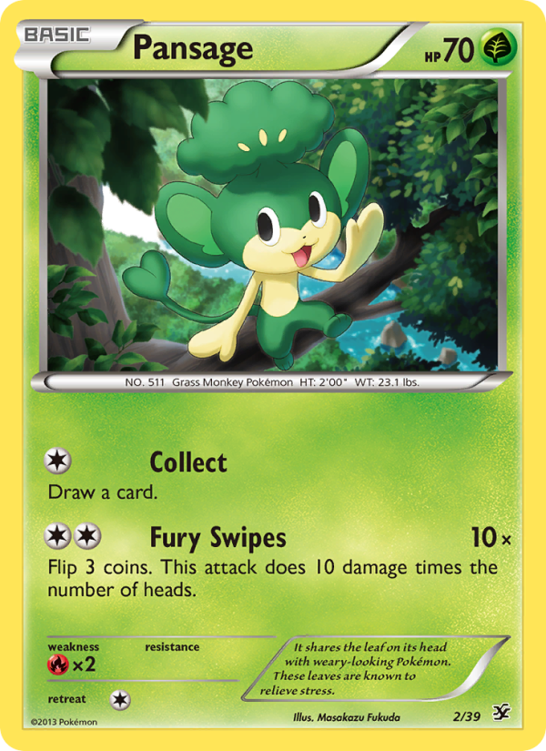 Pansage - Pokémon TCG Card