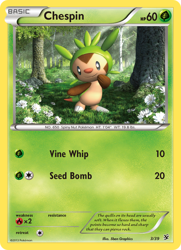 Chespin - Pokémon TCG Card