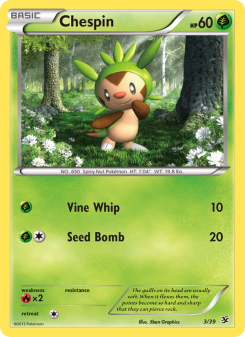 Chespin - pokemon TCG Card
