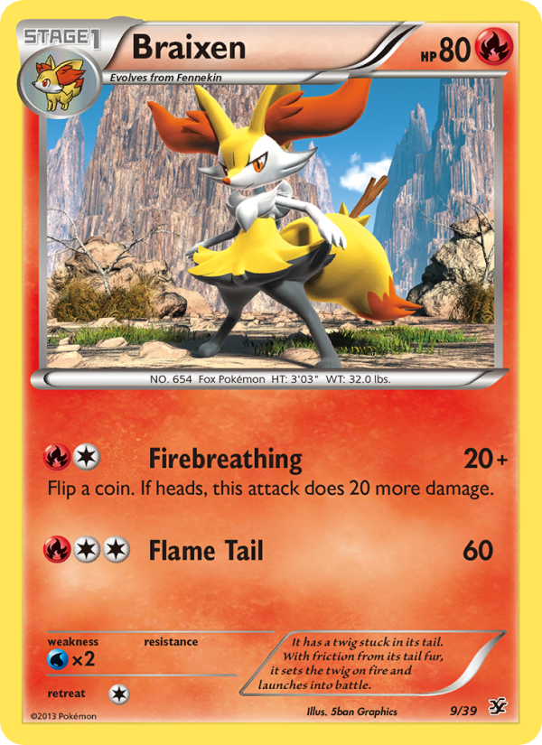 Braixen - Pokémon TCG Card