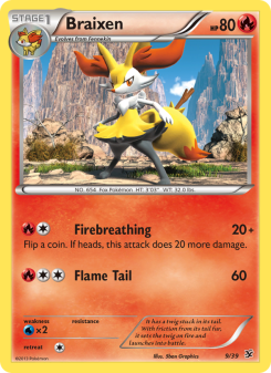 Braixen - pokemon TCG Card