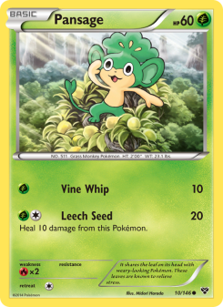 Pansage - pokemon TCG Card